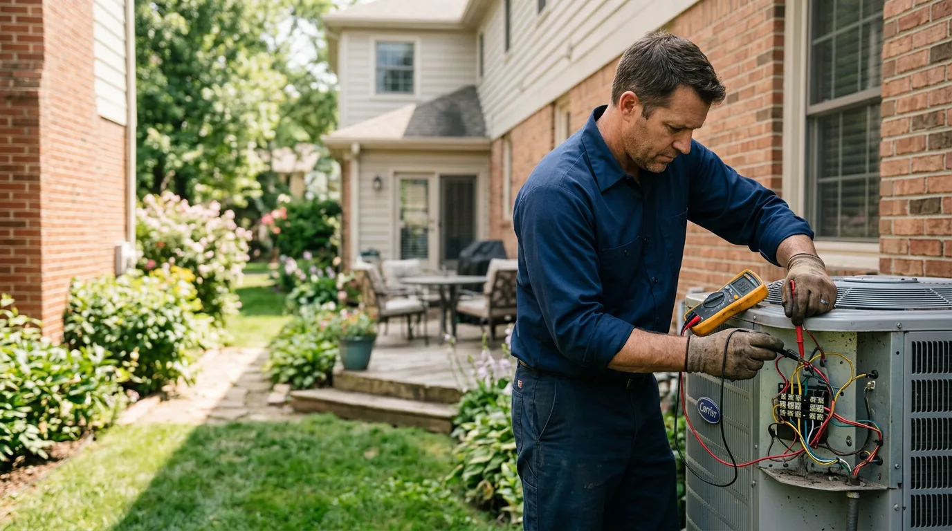 HVAC technician working near Stevensville, MI